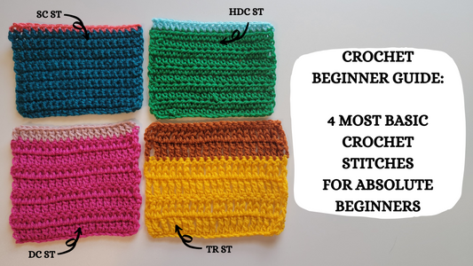 Video Tutorial - Crochet Beginner Guide: Basic Stitches For Absolute Beginners!