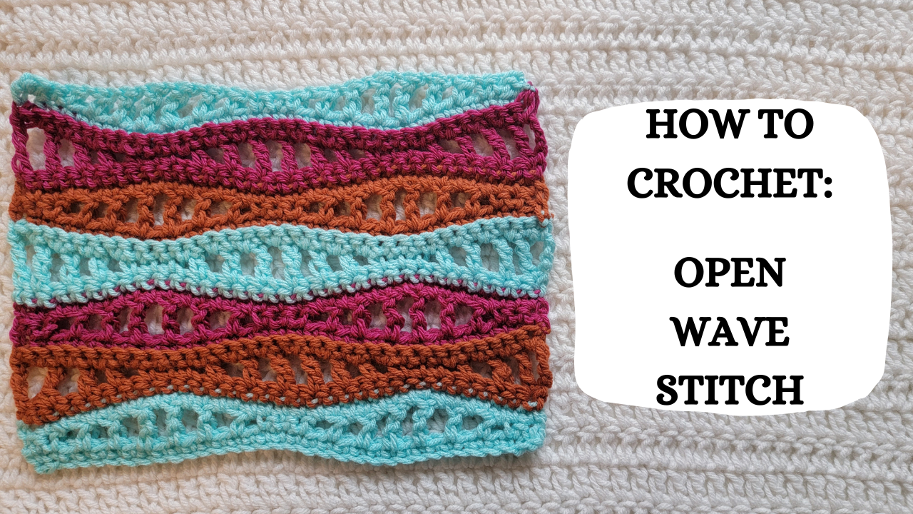 Photo Tutorial How To Crochet The Open Wave Stitch crochetmelovely