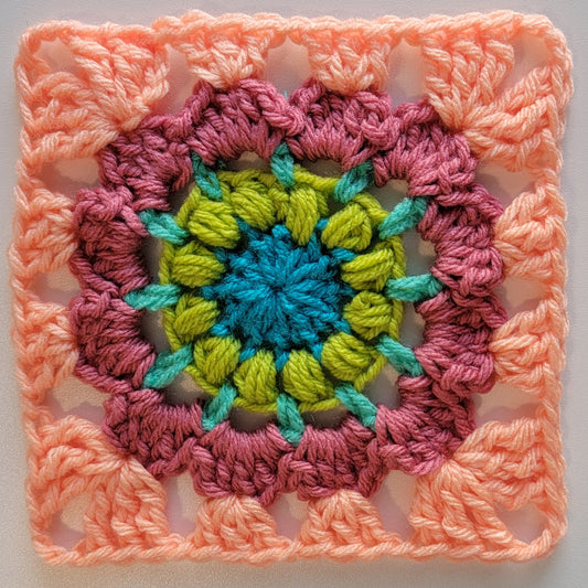 Free Crochet Pattern: Soft Meadows Granny Square!