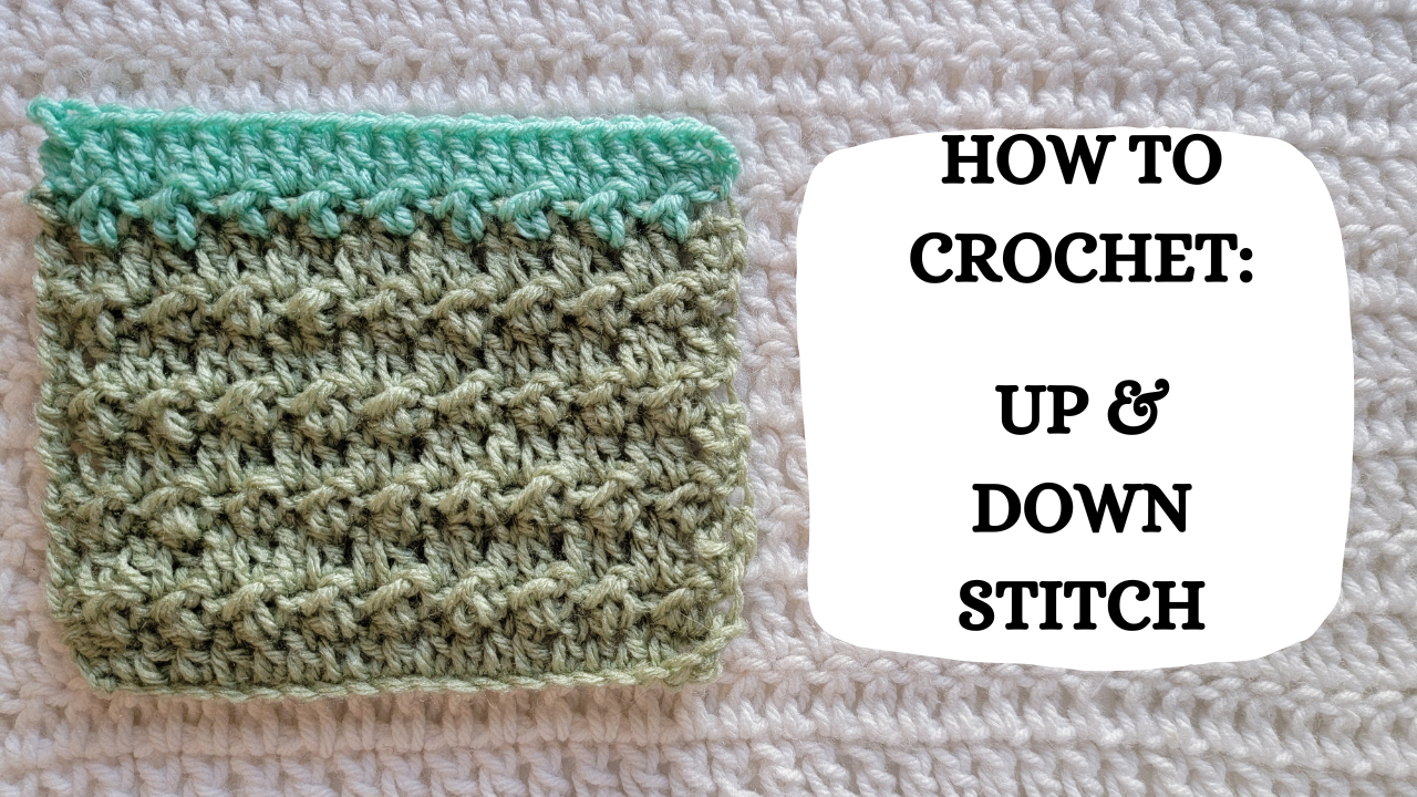 Photo Tutorial How To Crochet Up & Down Stitch! crochetmelovely