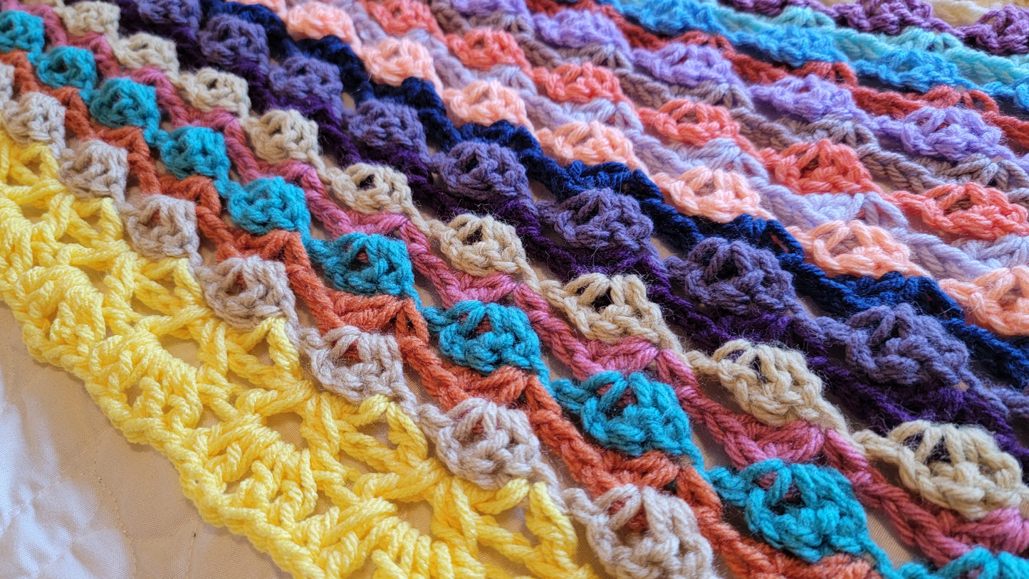 Crochet Pattern: Tea Garden Throw