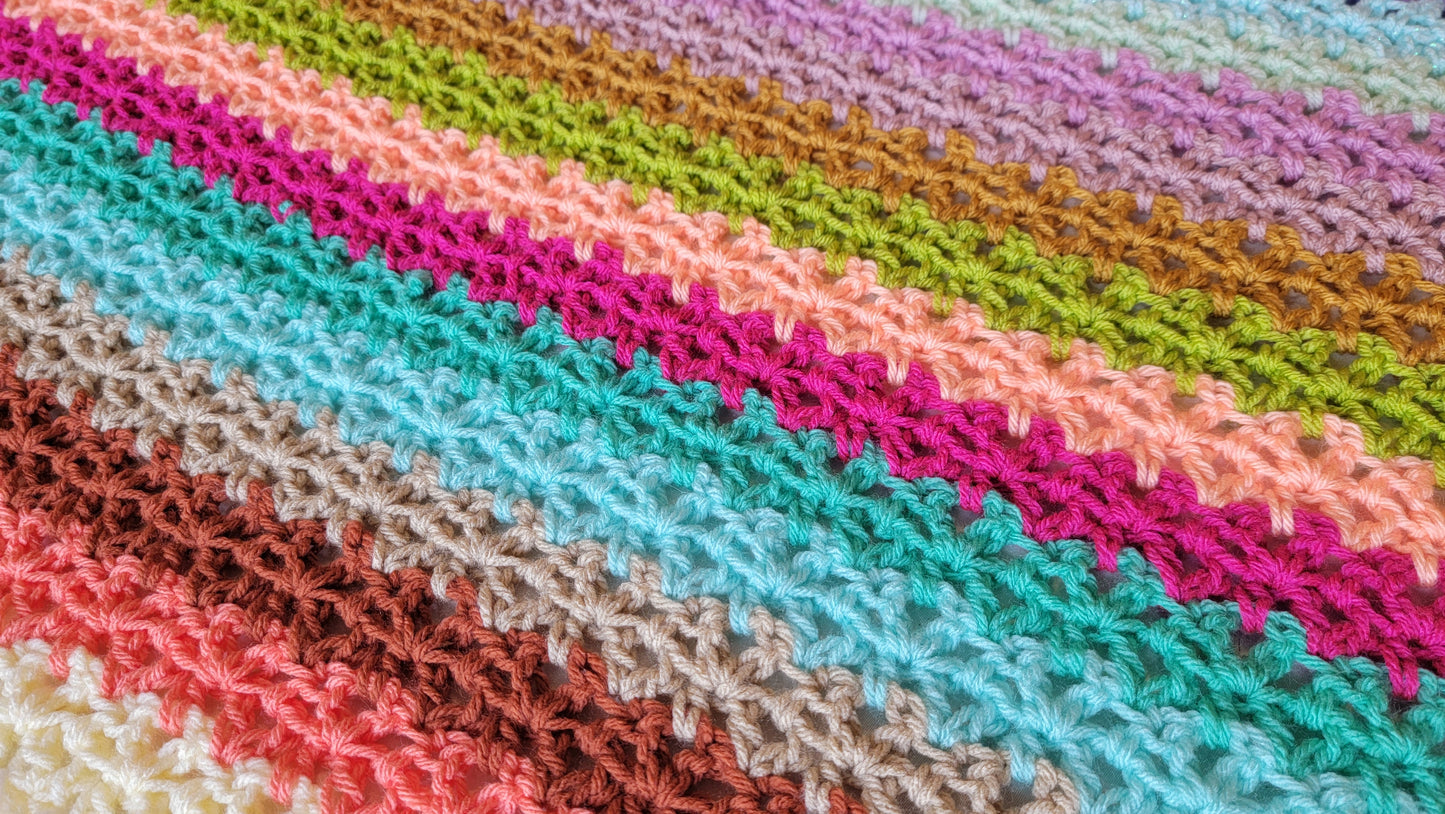 Crochet Pattern: Perfect Match Afghan