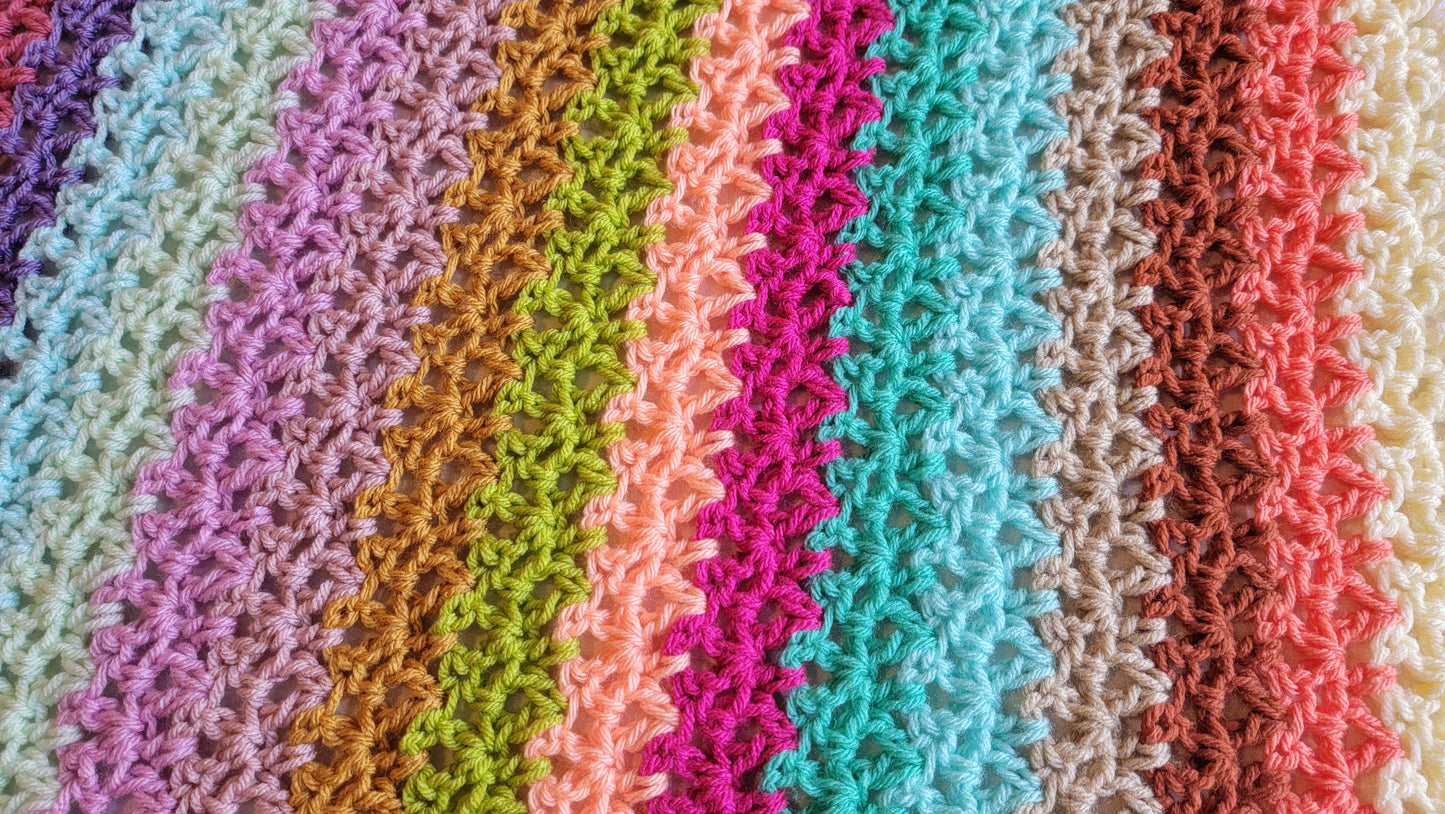 Crochet Pattern: Perfect Match Afghan