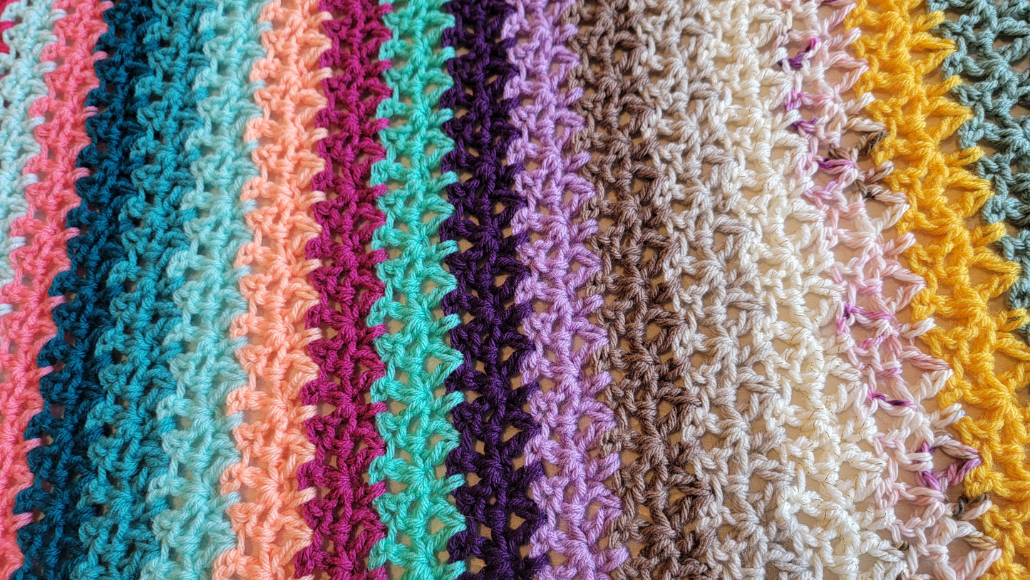 Crochet Pattern: Perfect Match Afghan