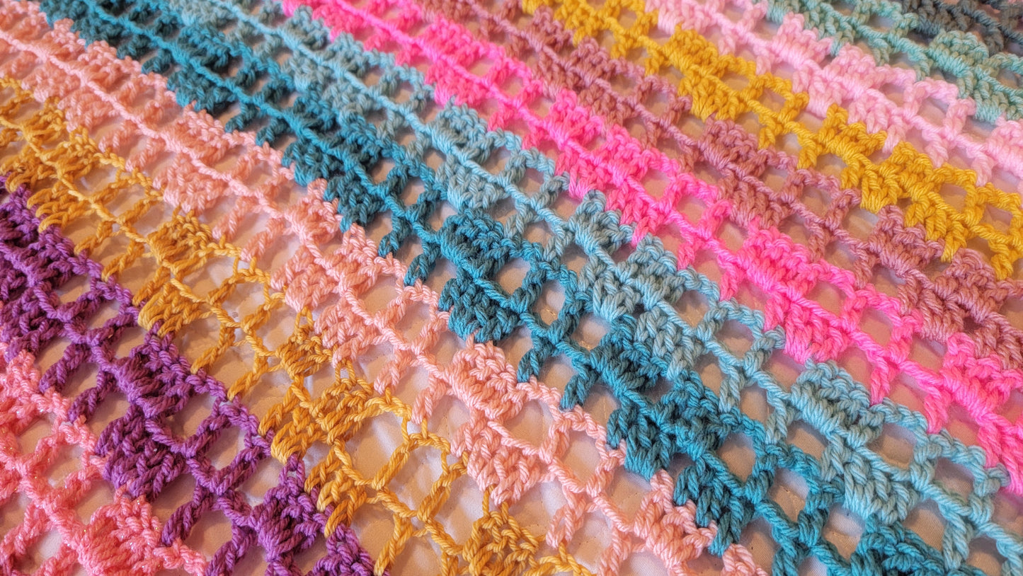 Charmed Life Crochet Afghan - Handmade Afghans, Crocheted Afghans, Crocheted Blankets, Crochet Afghans,Crochet Blankets, Throws, Pretty,Cute