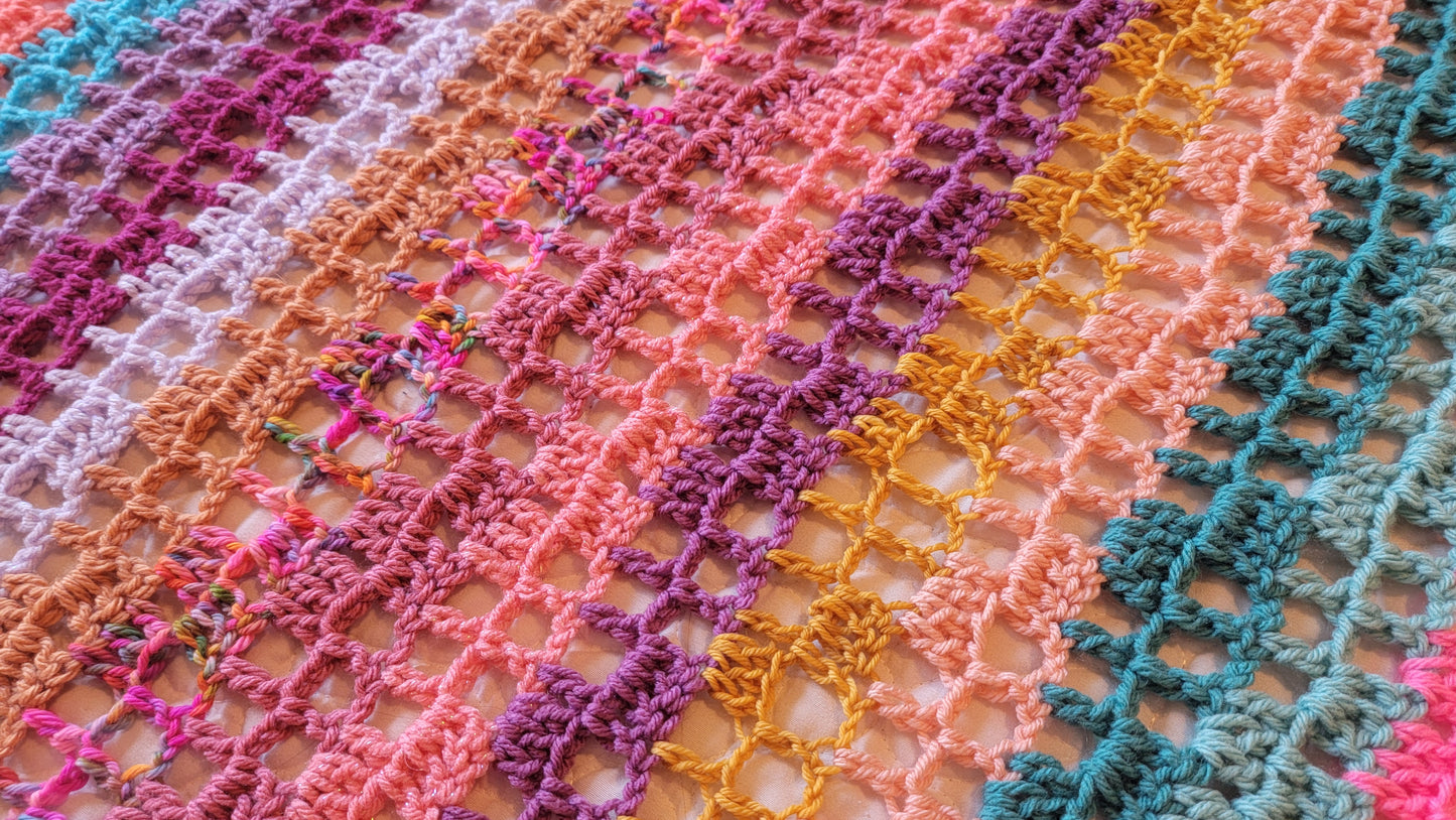 Charmed Life Crochet Afghan - Handmade Afghans, Crocheted Afghans, Crocheted Blankets, Crochet Afghans,Crochet Blankets, Throws, Pretty,Cute