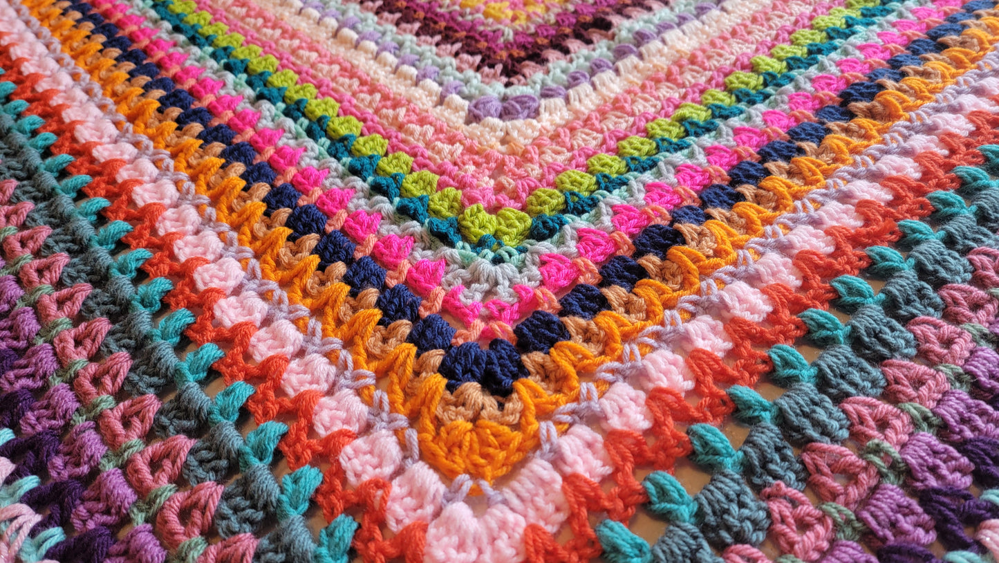 Crochet Pattern: Glitzy Rectangle Afghan