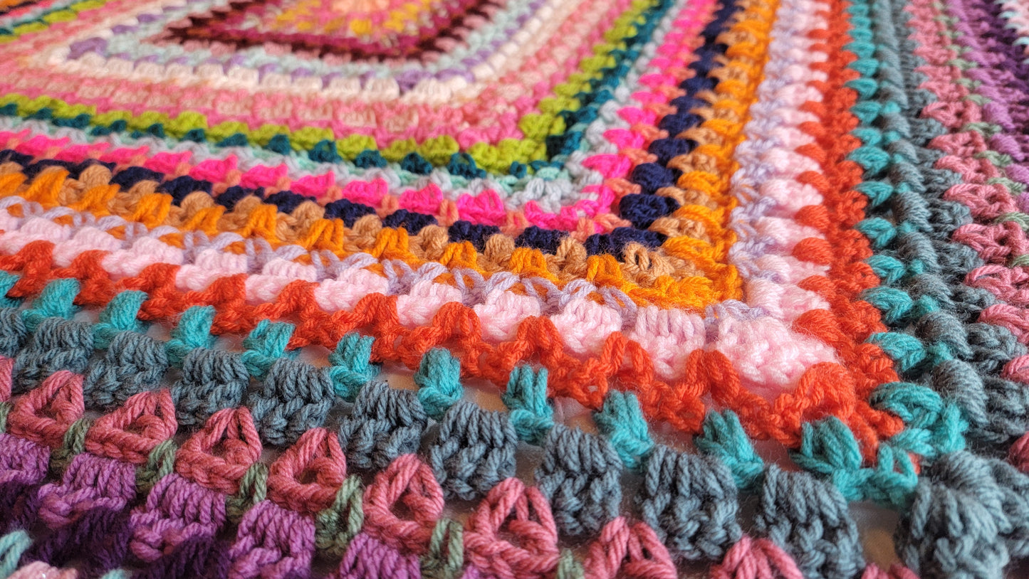 Crochet Pattern: Glitzy Rectangle Afghan