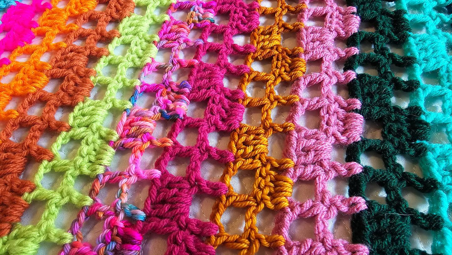 Luxe Twinkle Crochet Afghan - Handmade Afghans, Crocheted Afghans, Crocheted Blankets, Crochet Afghans,Crochet Blankets,Throws,Colorful,Cute