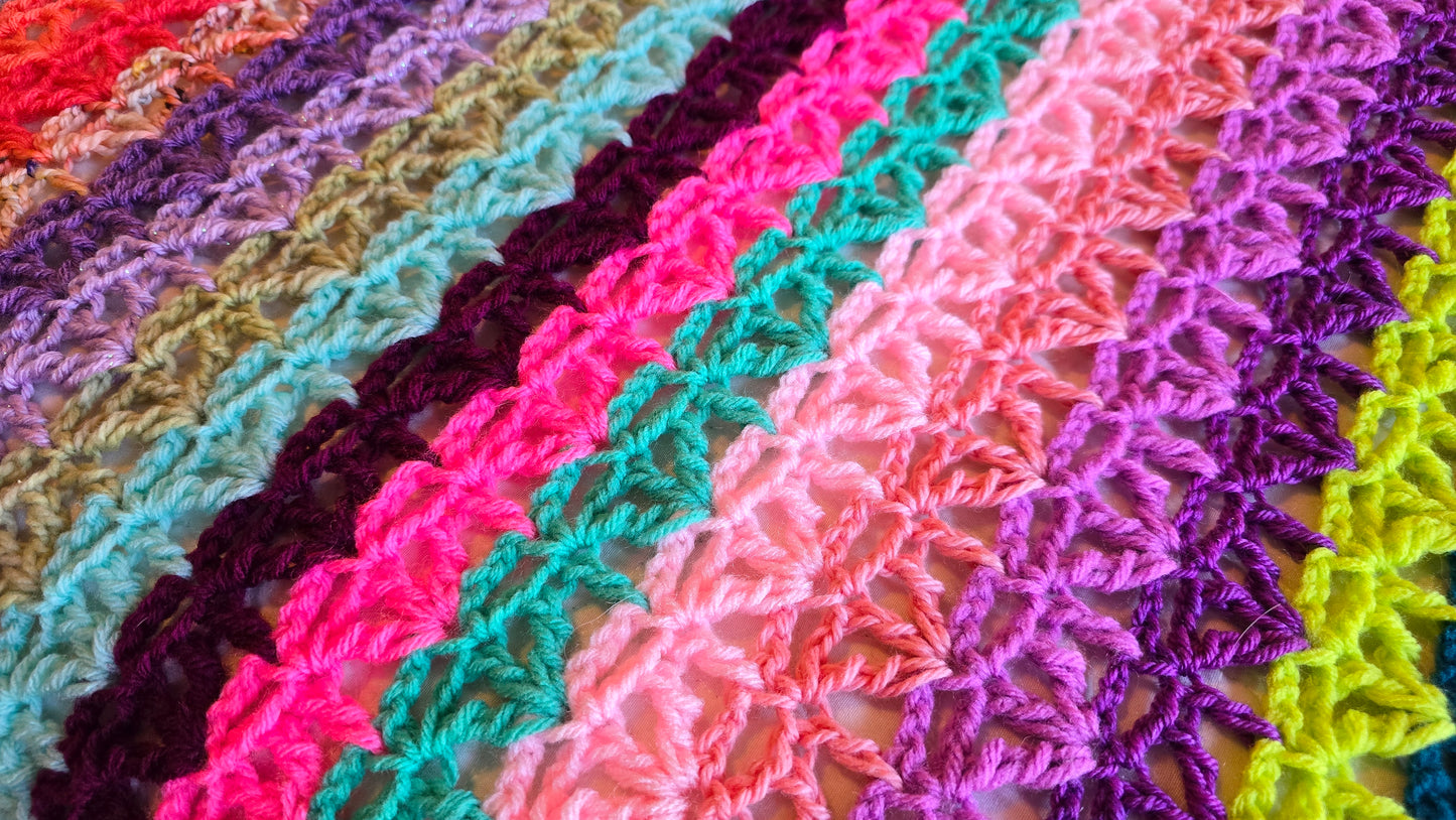 Eternal Flame Crochet Afghan - Handmade Afghans, Crocheted Afghans, Crocheted Blankets,Crochet Afghans,Crochet Blankets,Throws,Lace,Cute