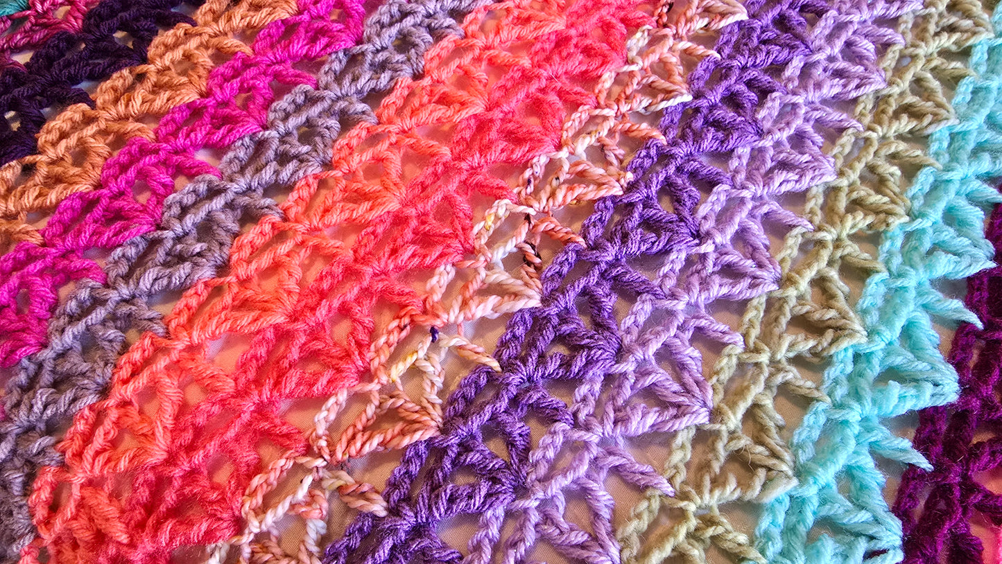Eternal Flame Crochet Afghan - Handmade Afghans, Crocheted Afghans, Crocheted Blankets,Crochet Afghans,Crochet Blankets,Throws,Lace,Cute