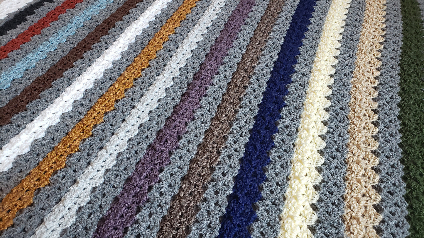 Crochet Pattern: Charming Whimsy Afghan
