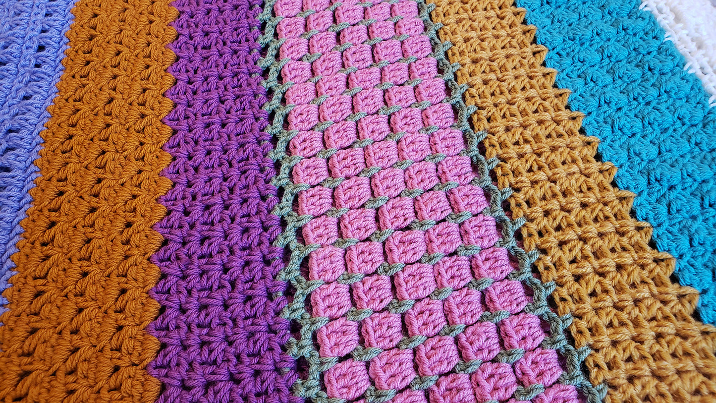 Crochet Pattern: Mix It Up Crochet Throw