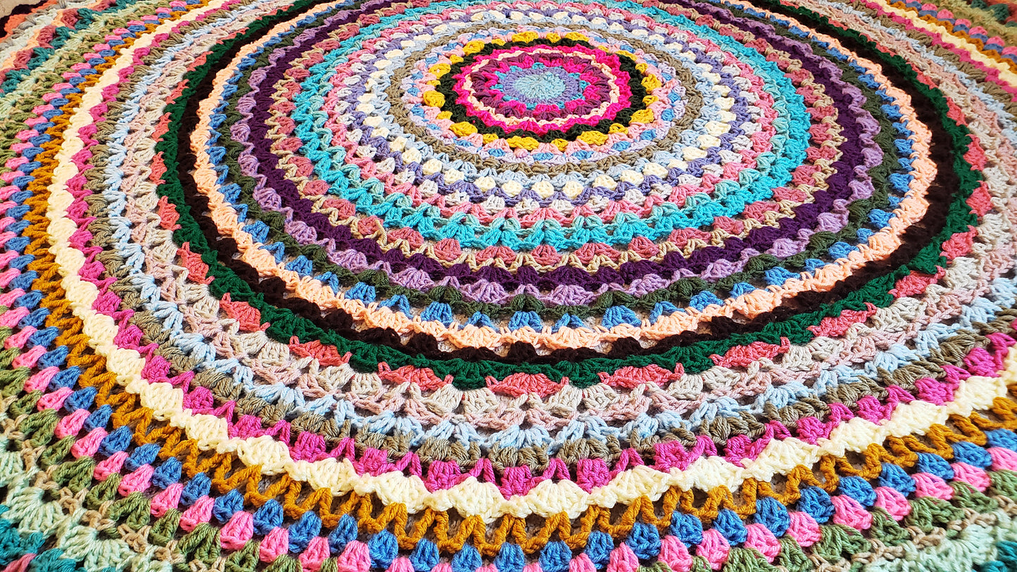 Crochet Pattern: Circle Of Cheer Afghan