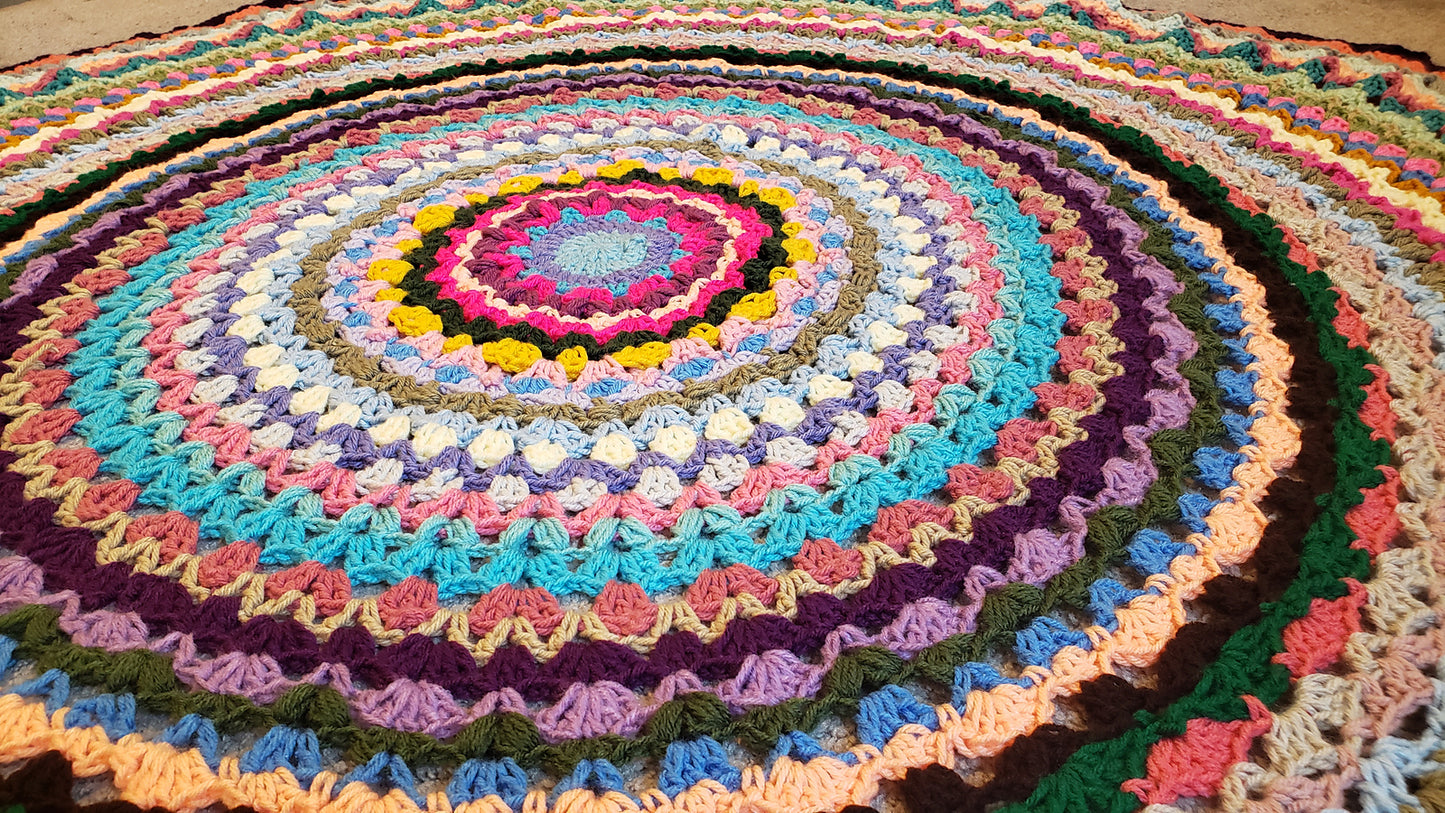 Crochet Pattern: Circle Of Cheer Afghan