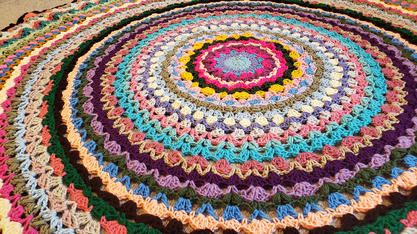 Crochet Pattern: Circle Of Cheer Afghan