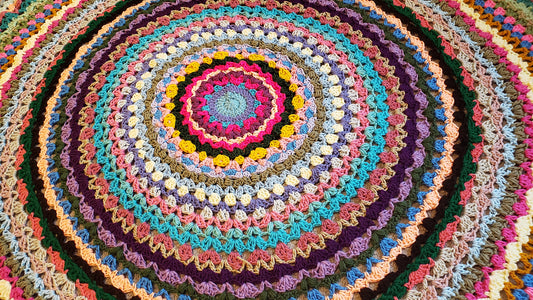 Crochet Pattern: Circle Of Cheer Afghan