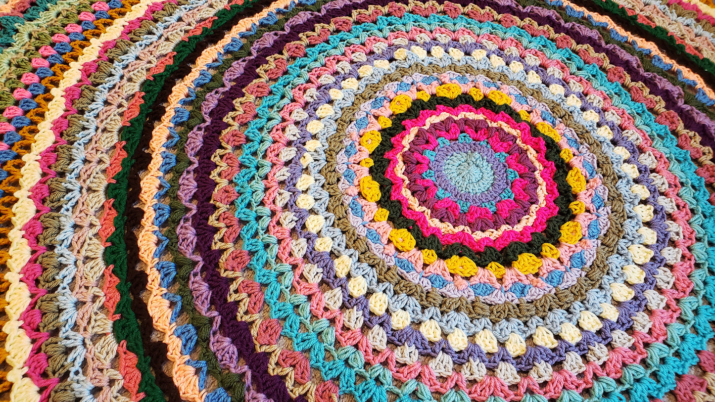 Crochet Pattern: Circle Of Cheer Afghan