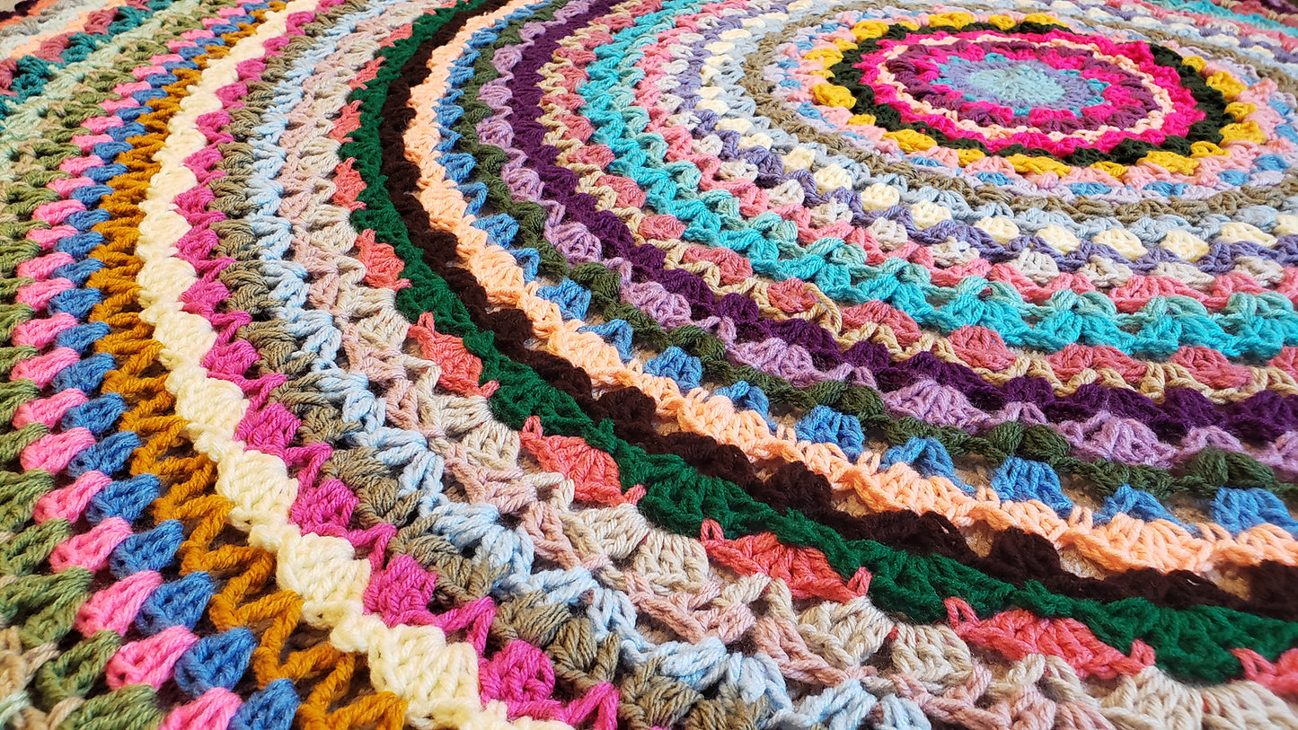 Crochet Pattern: Circle Of Cheer Afghan