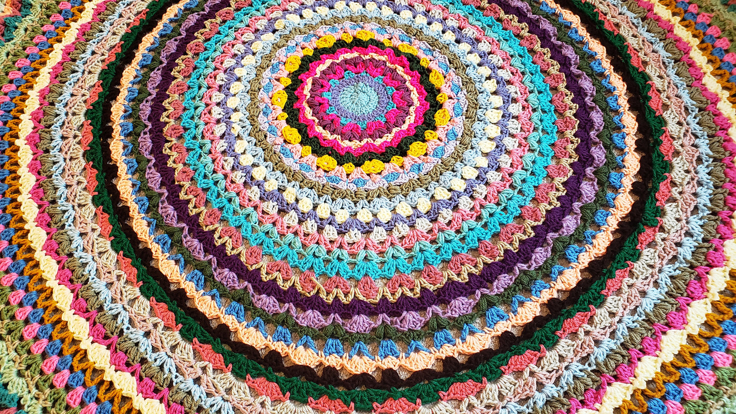 Crochet Pattern: Circle Of Cheer Afghan