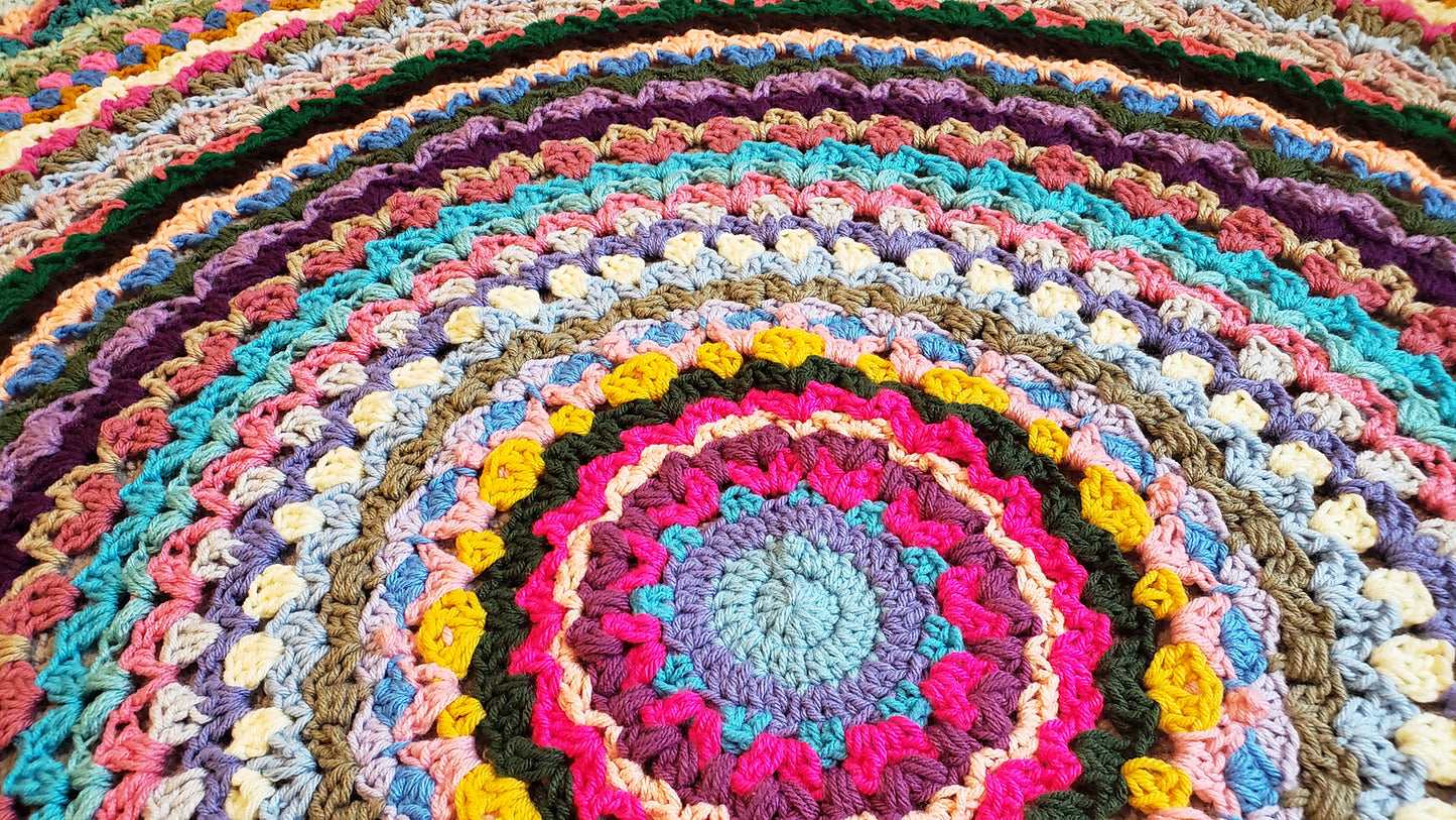 Crochet Pattern: Circle Of Cheer Afghan