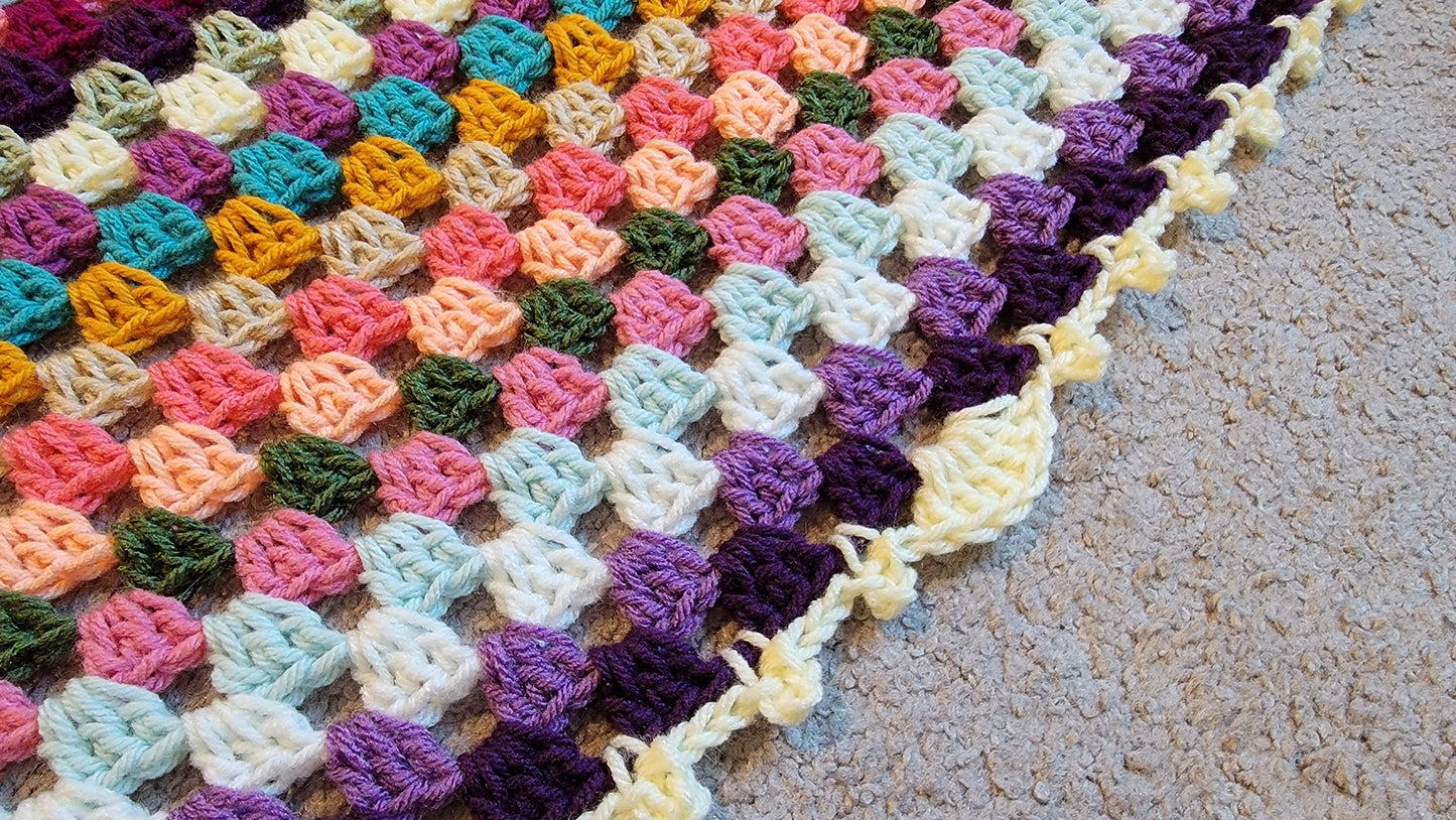 Crochet Pattern: Granny Style Circle Afghan