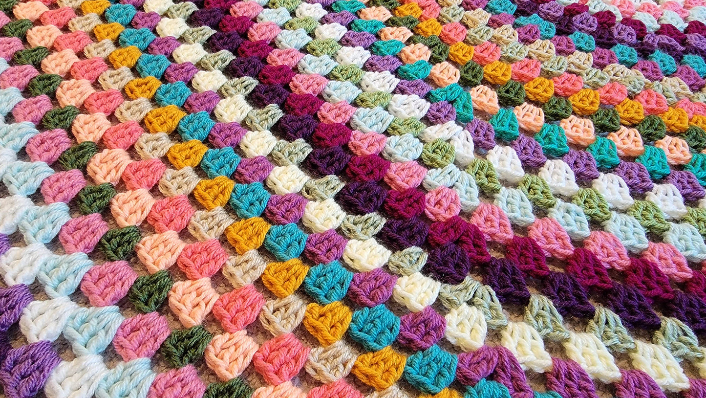 Crochet Pattern: Granny Style Circle Afghan