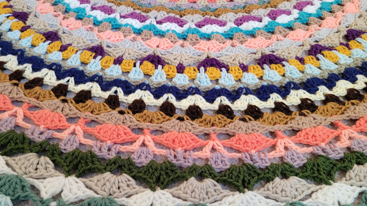 Crochet Pattern: Circle Of Hope Afghan