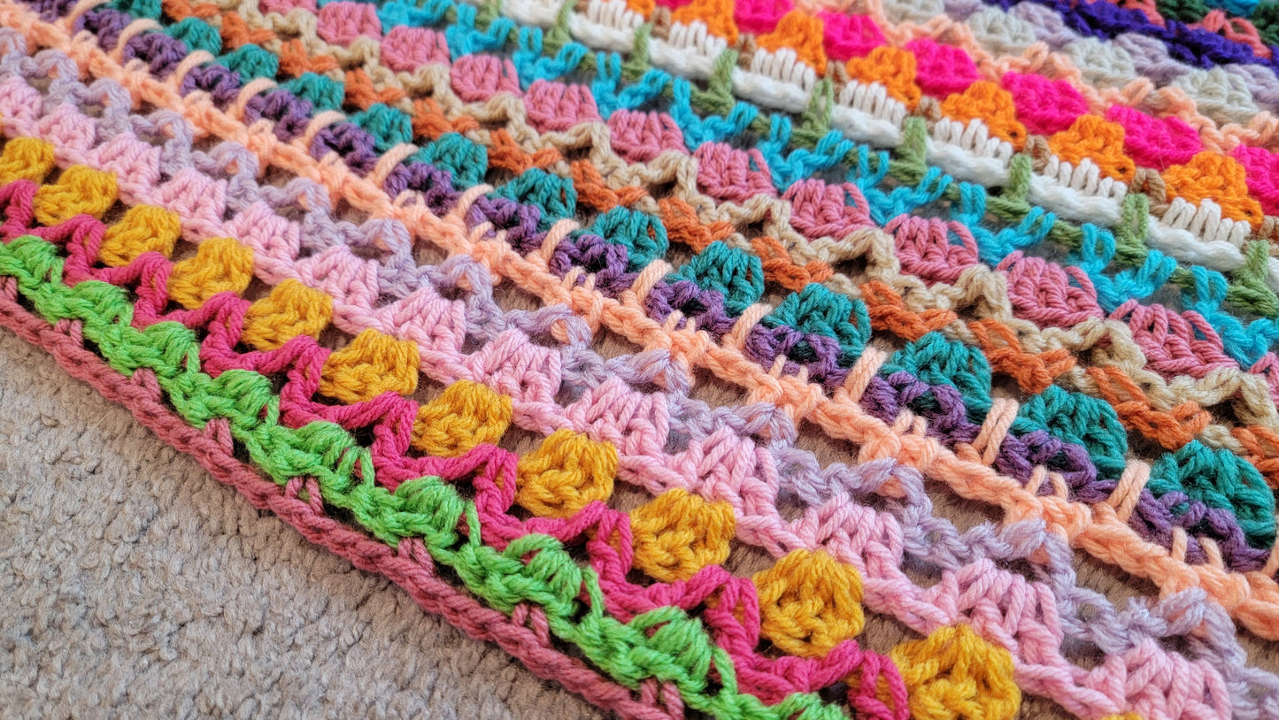 Crochet Pattern: Prismatic Aura Afghan