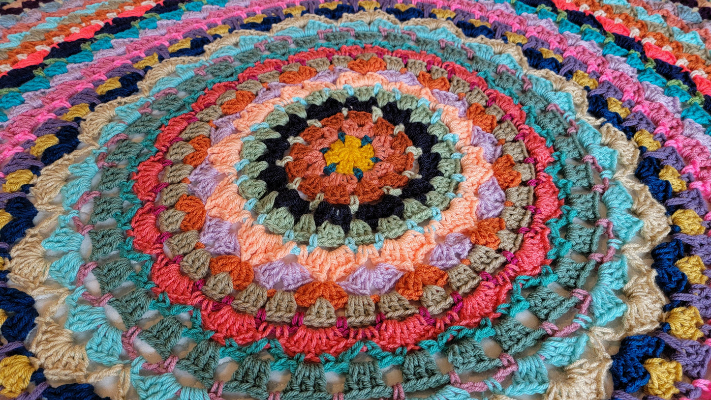 Crochet Pattern: Circle Of Glee Afghan
