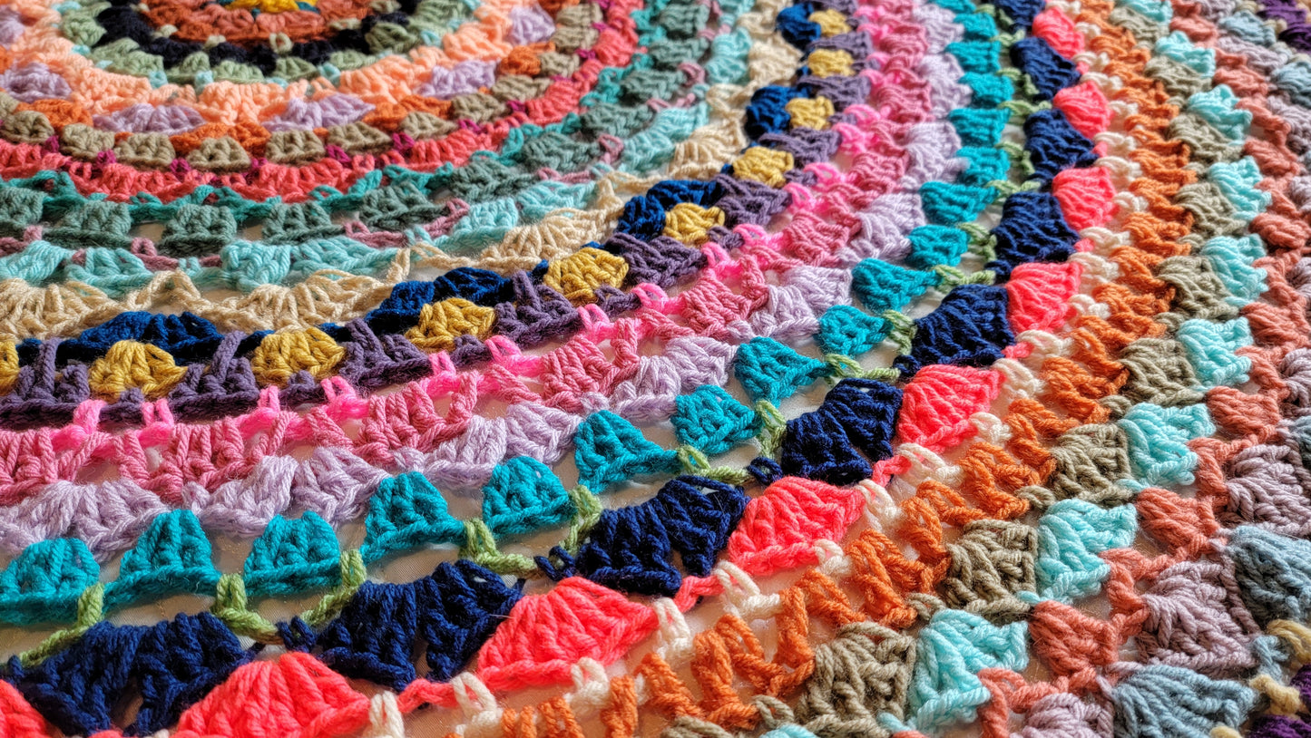 Crochet Pattern: Circle Of Glee Afghan