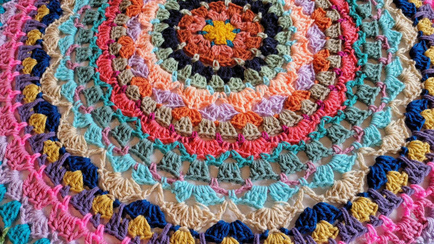Crochet Pattern: Circle Of Glee Afghan