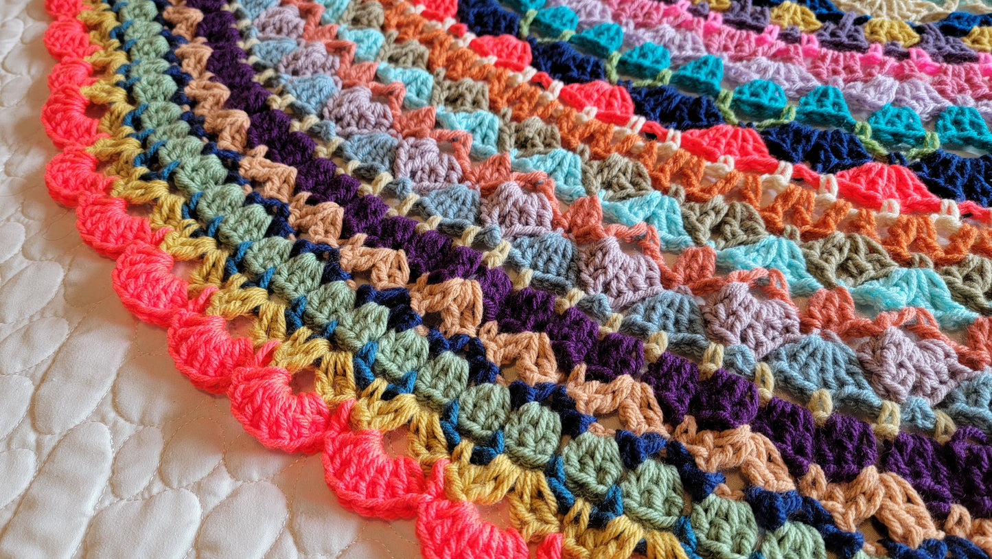 Crochet Pattern: Circle Of Glee Afghan