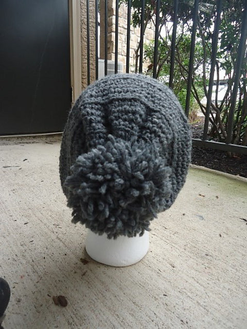 Crochet Pattern: Delightful Ribbed Slouchy Hat