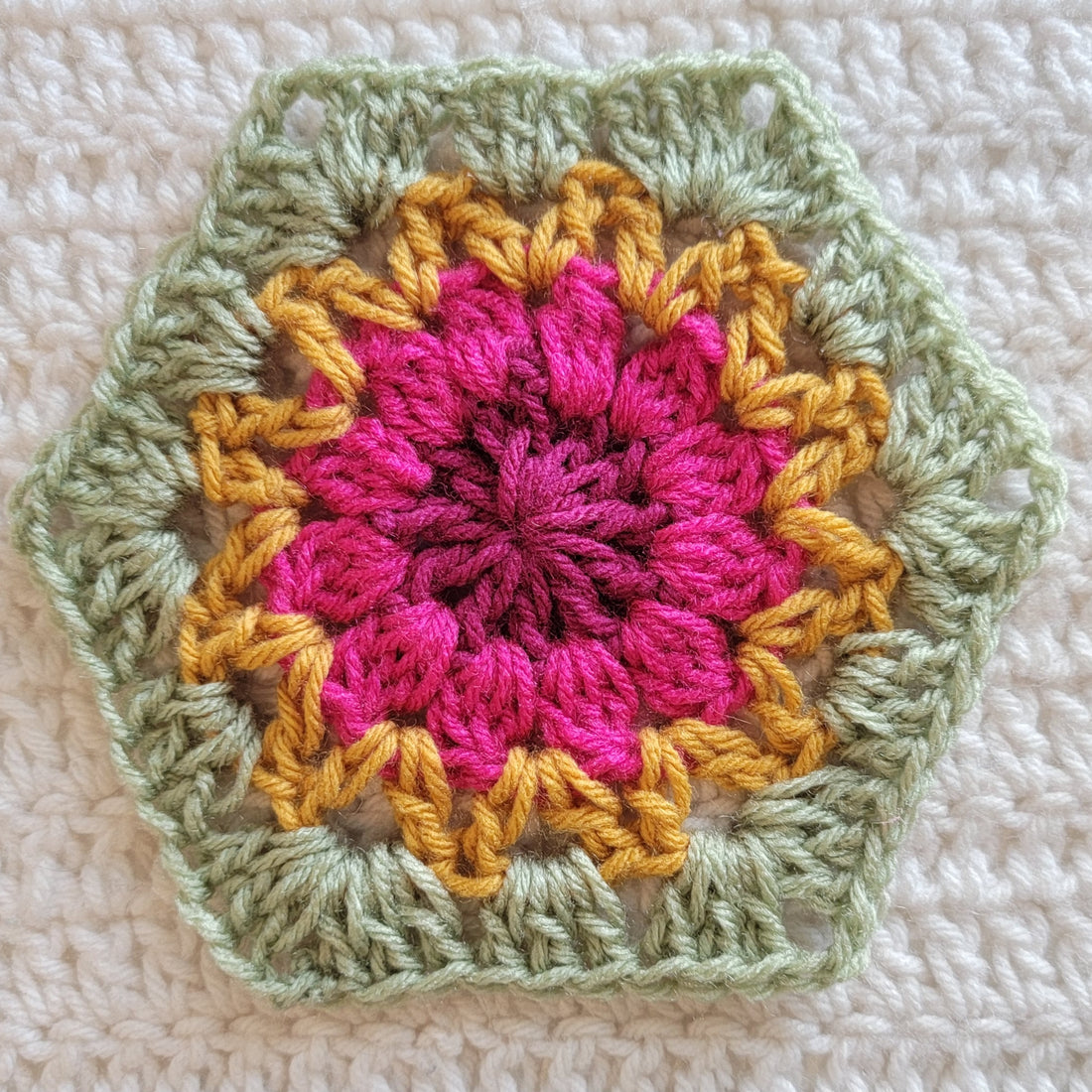 Free Crochet Pattern: Love Glow Hexagon!