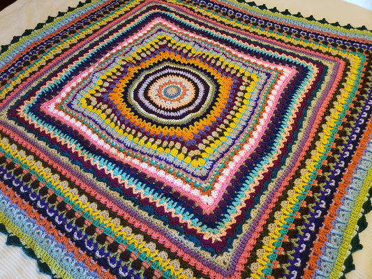 Crochet Pattern: Kaleidoscope Afghan!