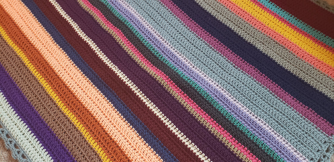 Free Crochet Pattern: Sparkling Gemstones Crochet Afghan!