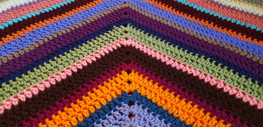 Free Crochet Pattern: Echos of Color Blanket!