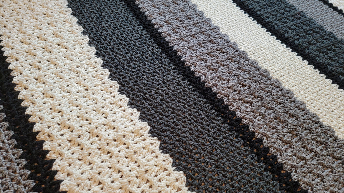 Crochet Pattern: Modern Lace Afghan!