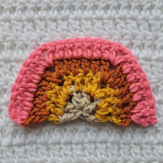 Free Crochet Pattern: Solid Half Hexagon!