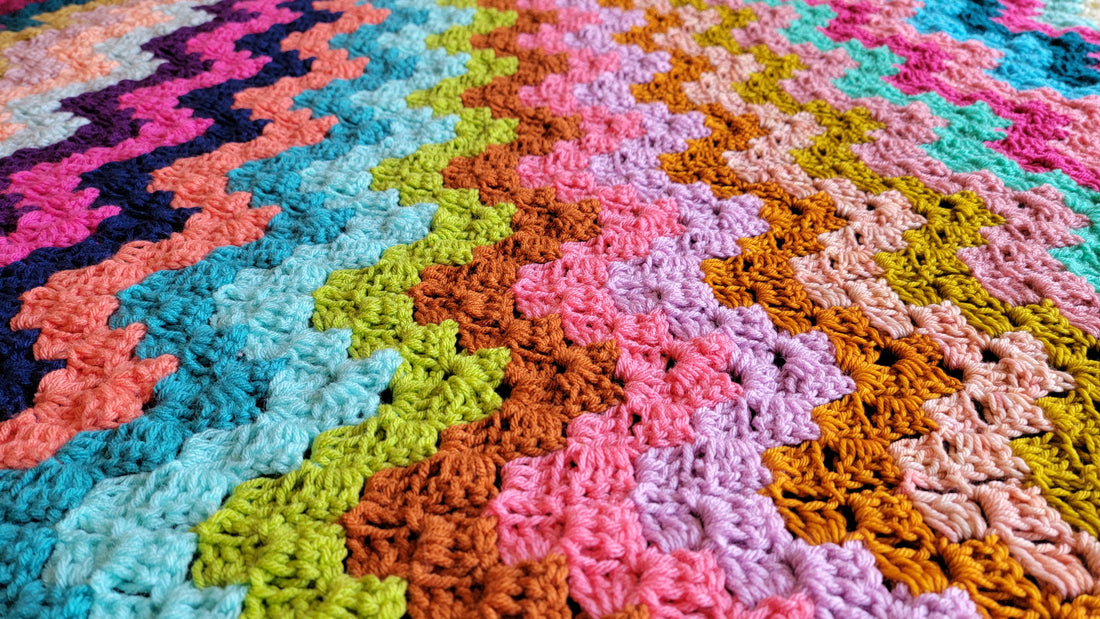 Free Crochet Pattern: Electric Love Afghan!