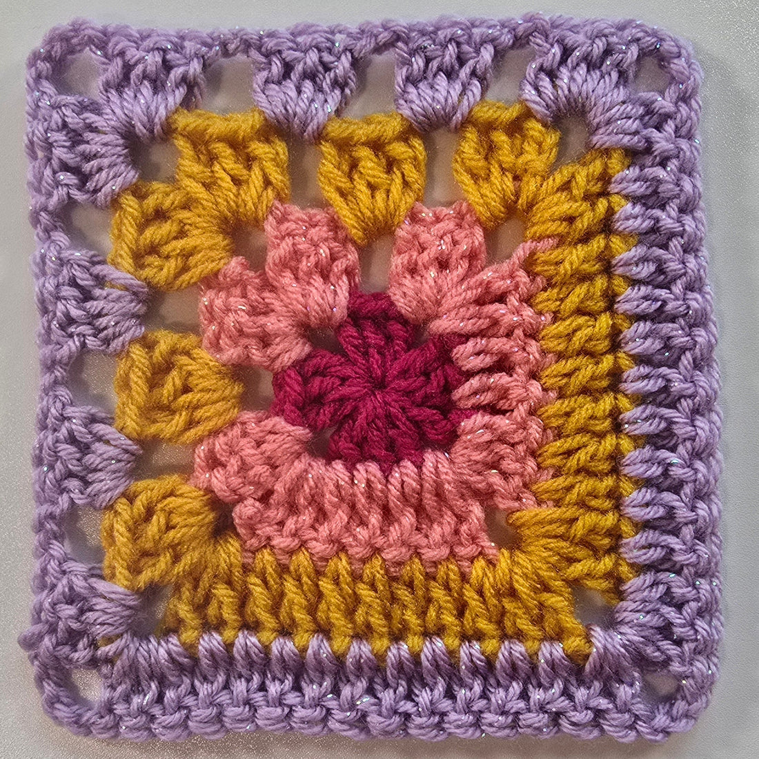 Free Crochet Pattern: Half and Half Granny Square!