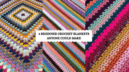 Photo Tutorial – Crochet Blanket Compilation: 3 Beginner Crochet Blankets Anyone Could Make!