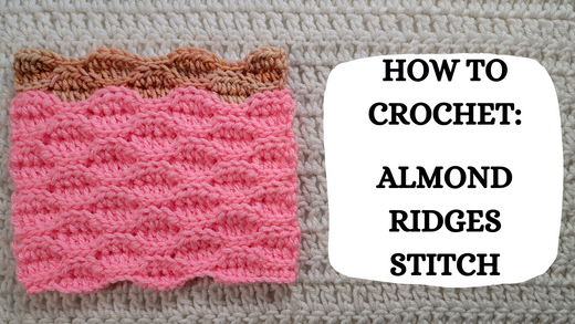 Crochet Video Tutorial - How To Crochet: Almond Ridges Stitch!