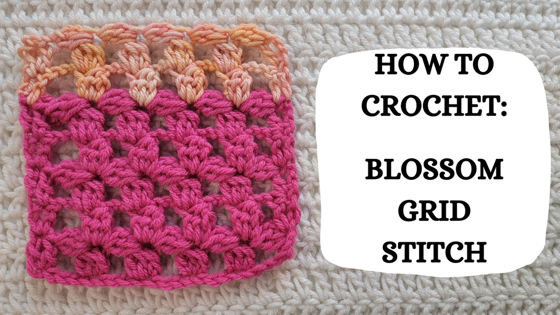 Crochet Video Tutorial - How To Crochet: Blossom Grid Stitch!