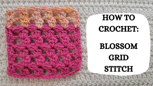 Photo Tutorial – How To Crochet: Blossom Grid Stitch!