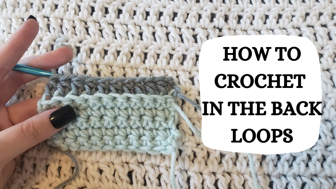 Crochet Video Tutorial How To Crochet In The Back Loops
