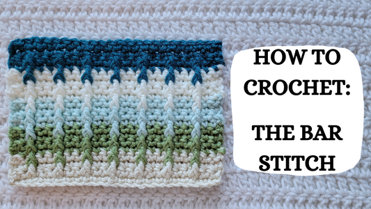 Photo Tutorial - How To Crochet: The Bar Stitch!