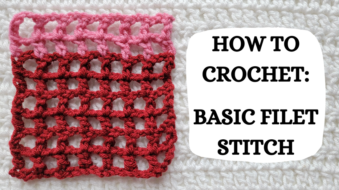 Crochet Video Tutorial - How To Crochet: Basic Filet Stitch!