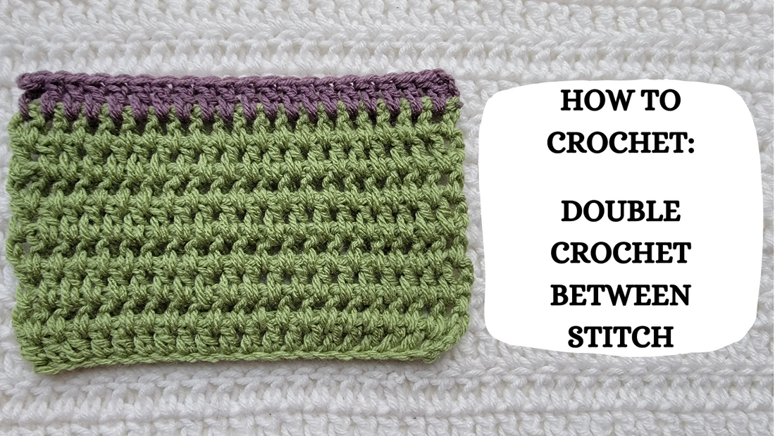 Photo Tutorial - How To Crochet: Double Crochet Between Stitch!